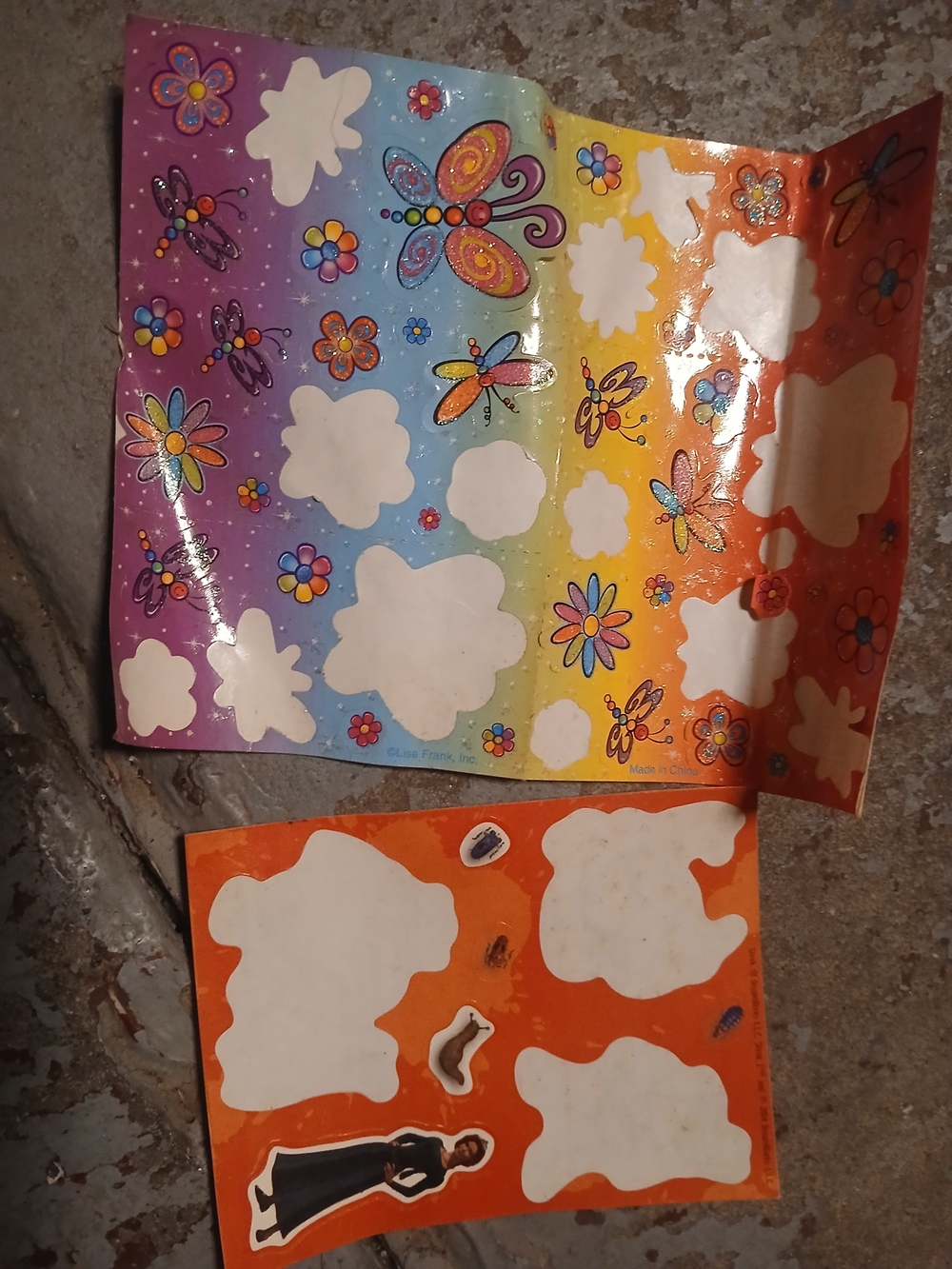 Used LisaFrank stickers